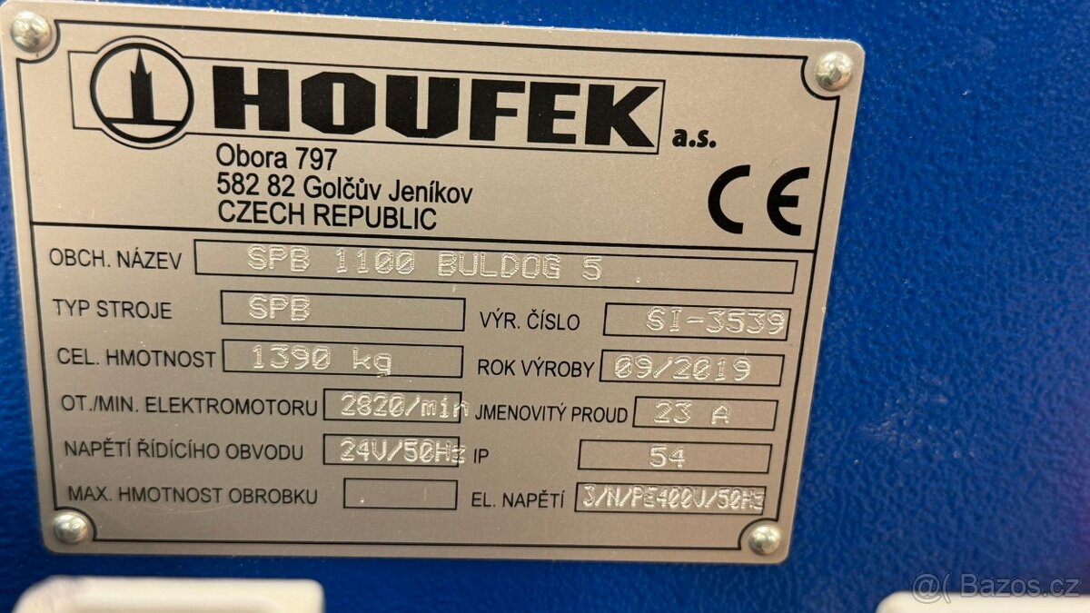 Egalizační širokopásová bruska Houfek BULDOG 5 SPB 1100 C - 5