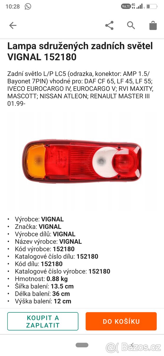 Zadní světla Vignal - 5