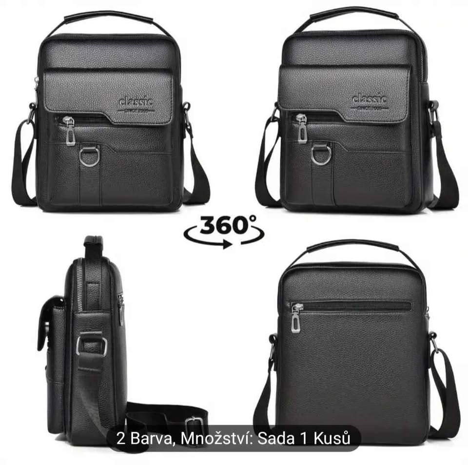 Nová pánská kožená taška - 5