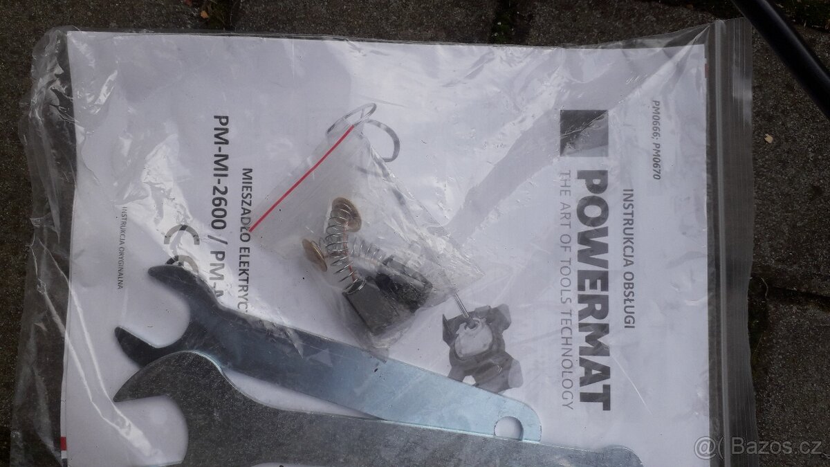 Elektrické míchadlo stavebních směsí, 2600W - 5