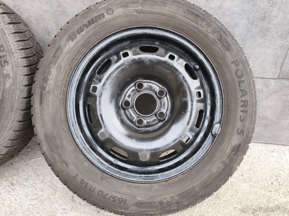 4 x zimní pneu na Fabia, Polo, Ibiza 165/70 R14 81T - 5