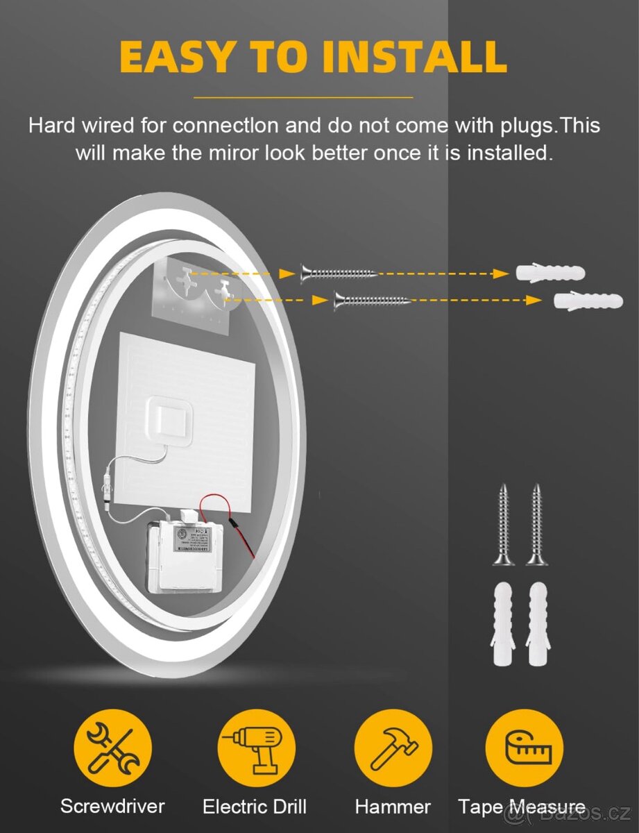 Zrcadlo do koupelny 60x60 - 5