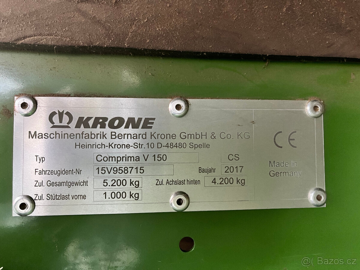 Lis na kulaté balíky Krone - 5