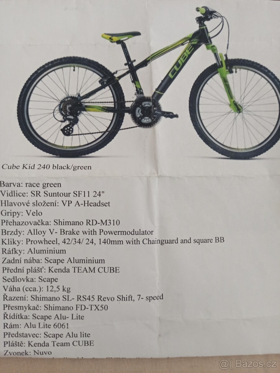 Prodám dětské kolo Cube - 5