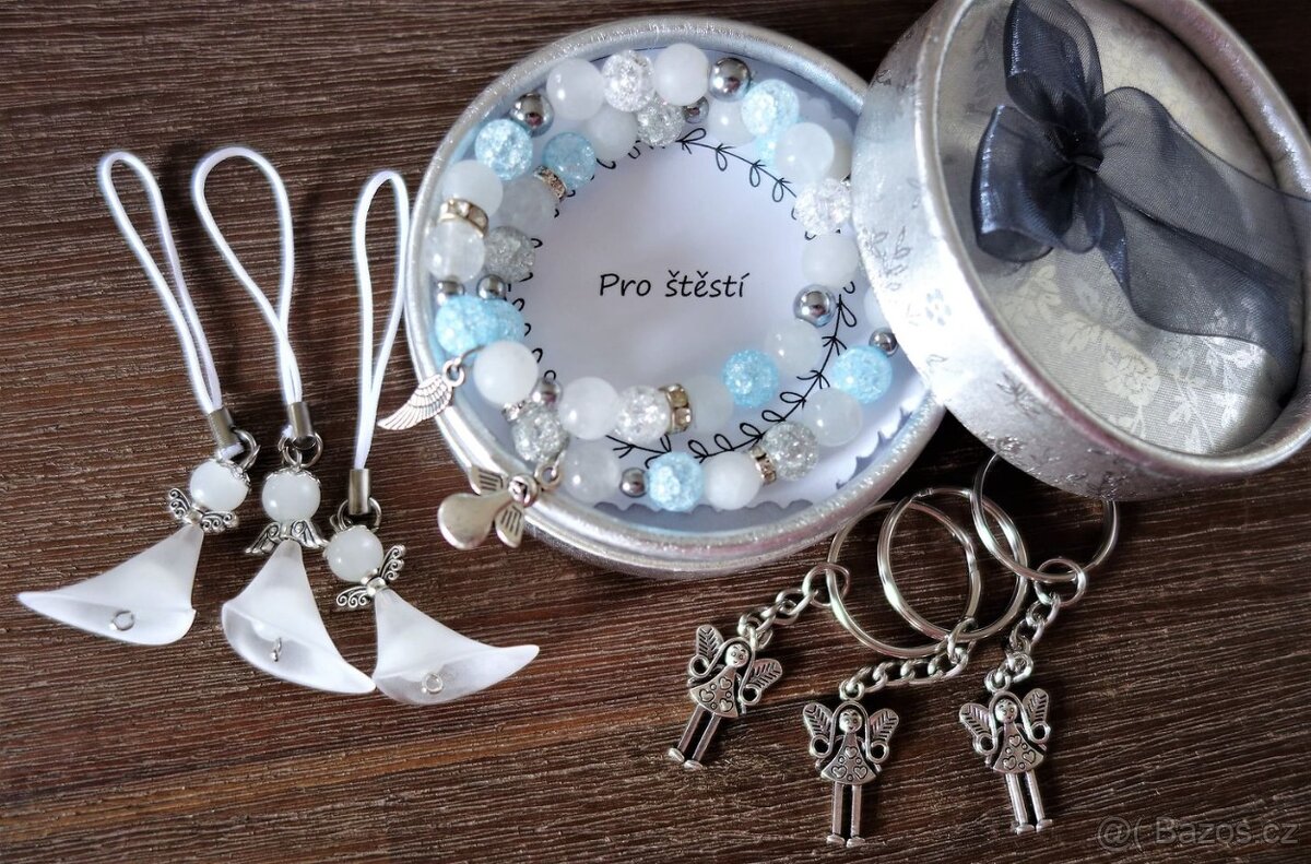 Andělka klíčenka - dáreček, co potěší maminku ke Dni matek - 5