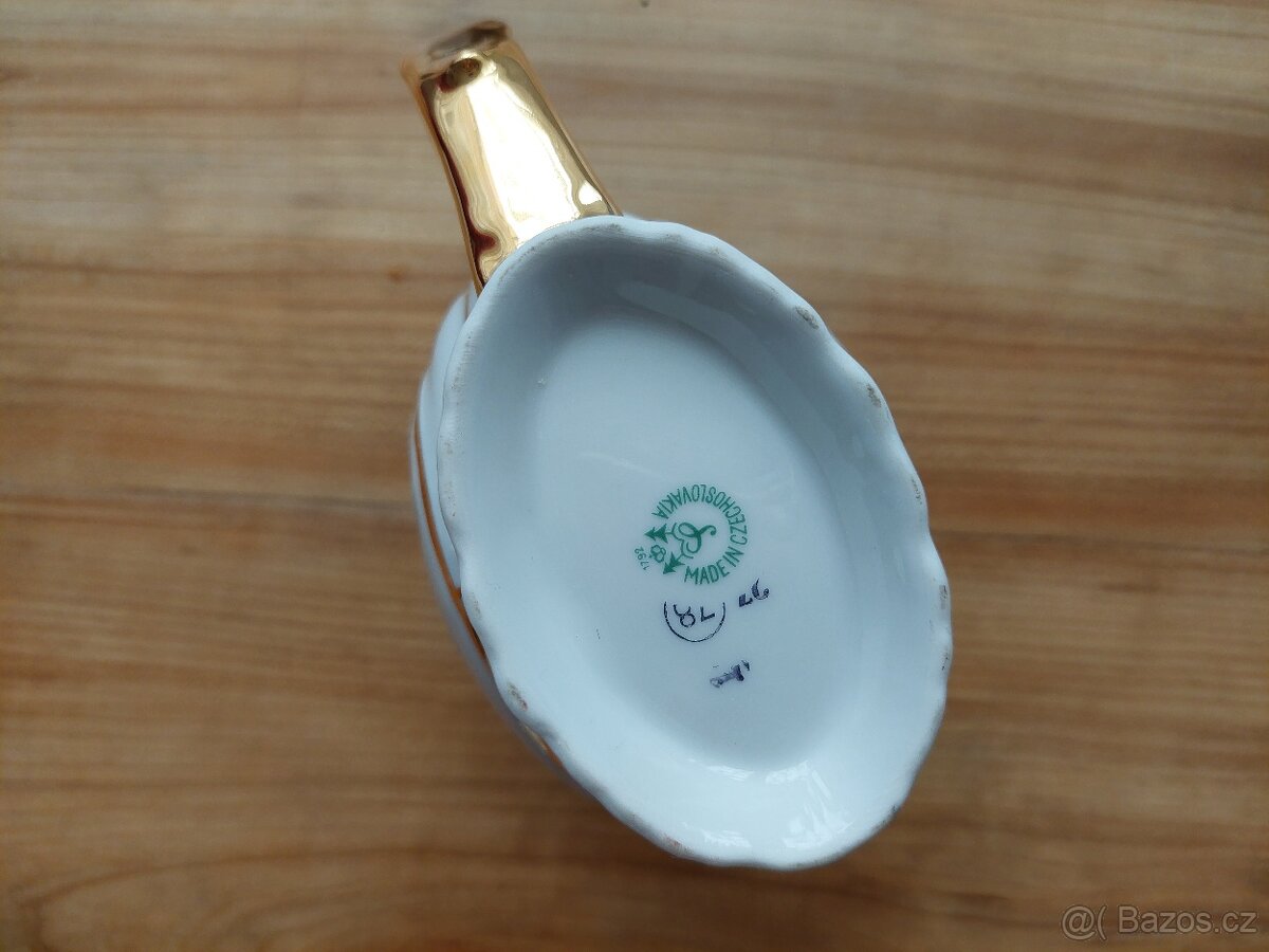 Retro stará lázeňská sada 2 hrnečky a soška - SLEVA - 5