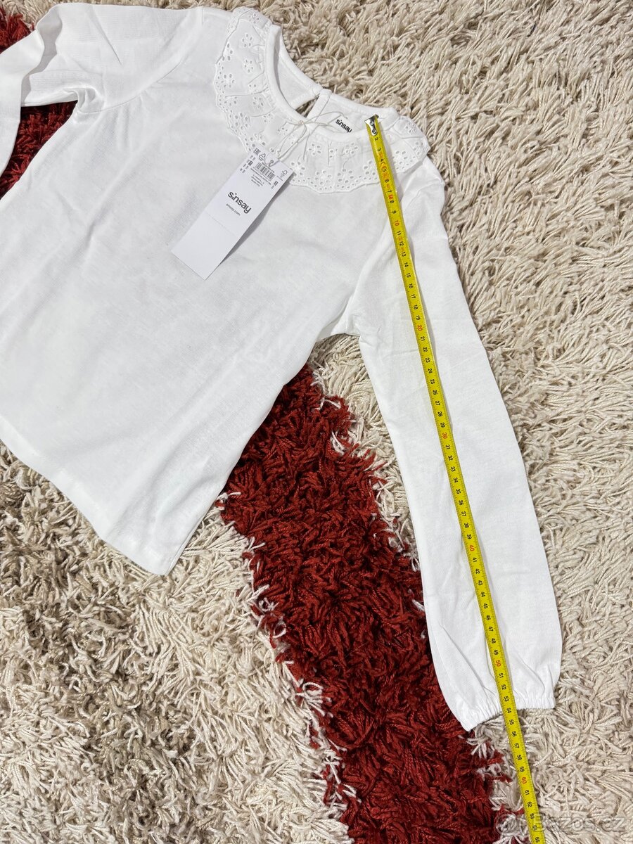 Nová s visačkou Halenka s krajkou v.134 - 5