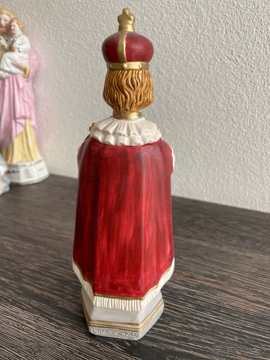 Starožitná porcelánová figura Pražské Jezulátko - 5