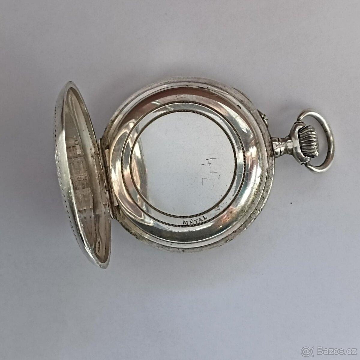 Staré stříbrné kapesní hodinky, stříbro, ag, zasiláme ihned - 5