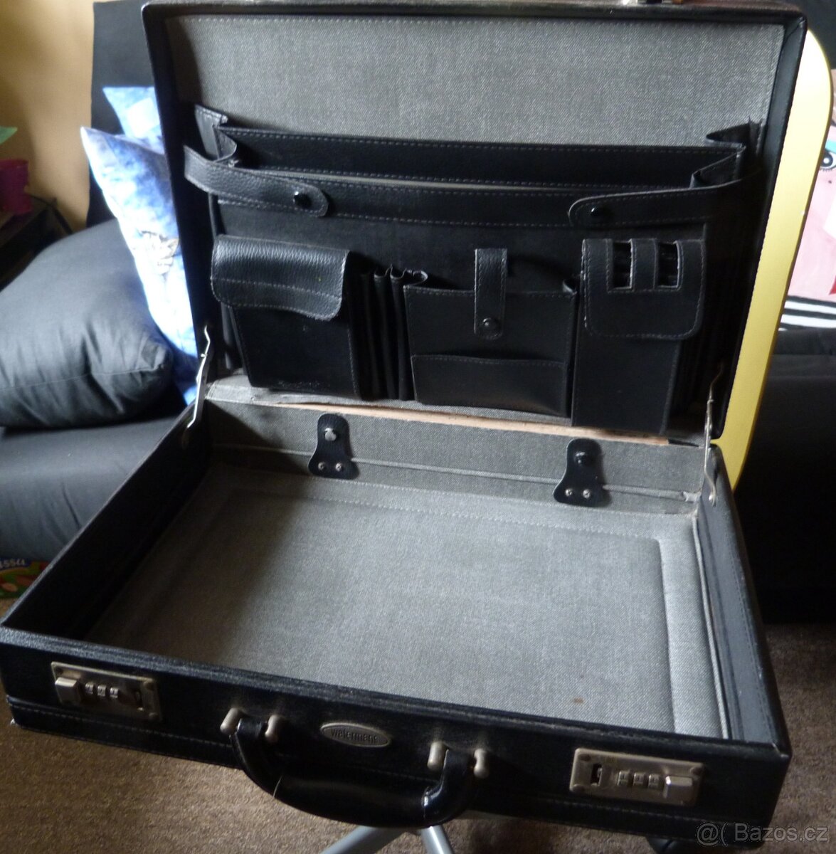 Pánské retro diplomatky-černé - 5