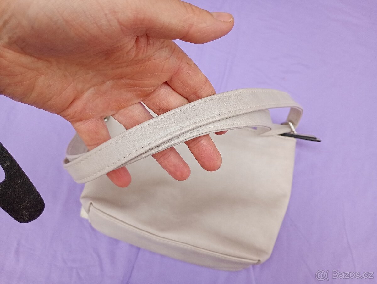 Kabelka béžová perleťová d - 5