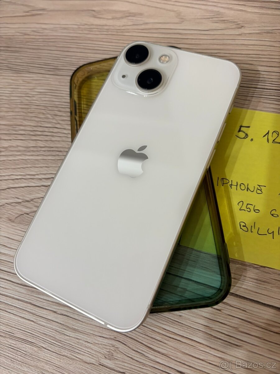 Prodám iPhone 13 mini 256 GB bílý v super stavu - 5