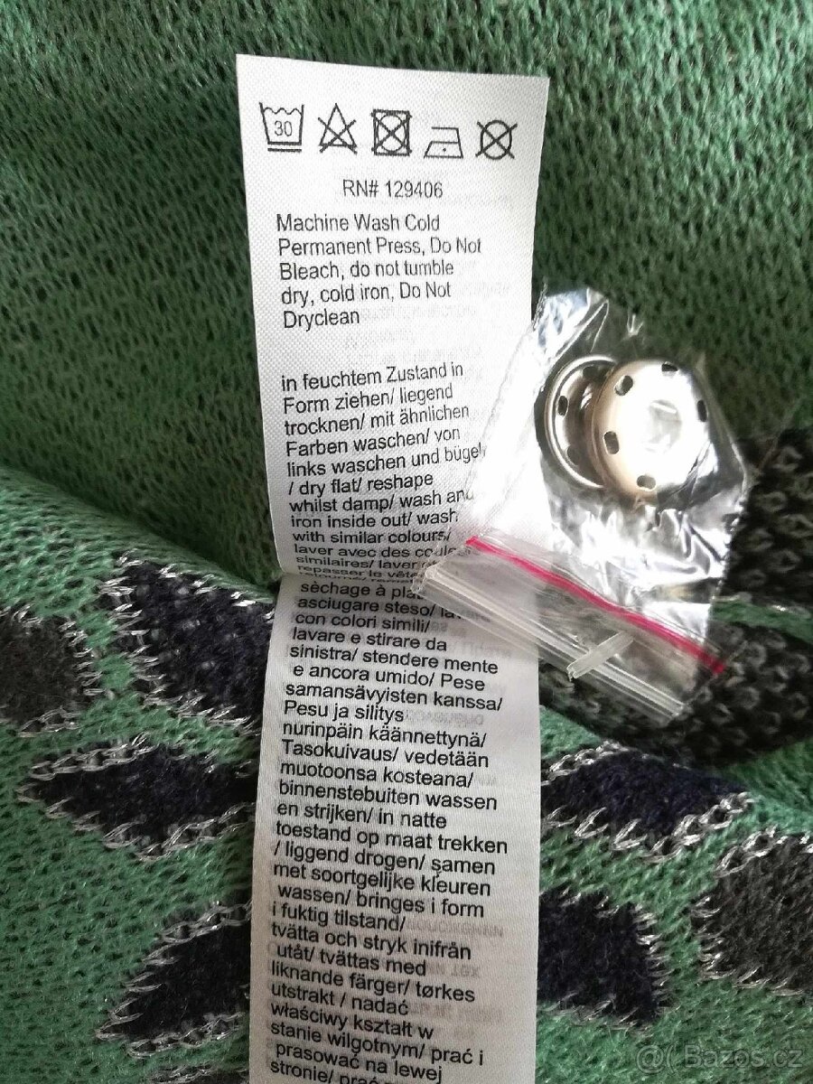 Úpletový dámský nový kabátek oversized vel.54 - 5