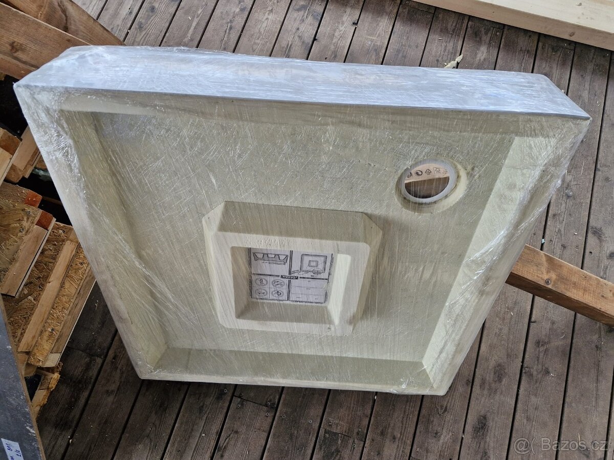 Vanička sprchová Ravak Angela PU 905×905×185 - NOVÁ - 5