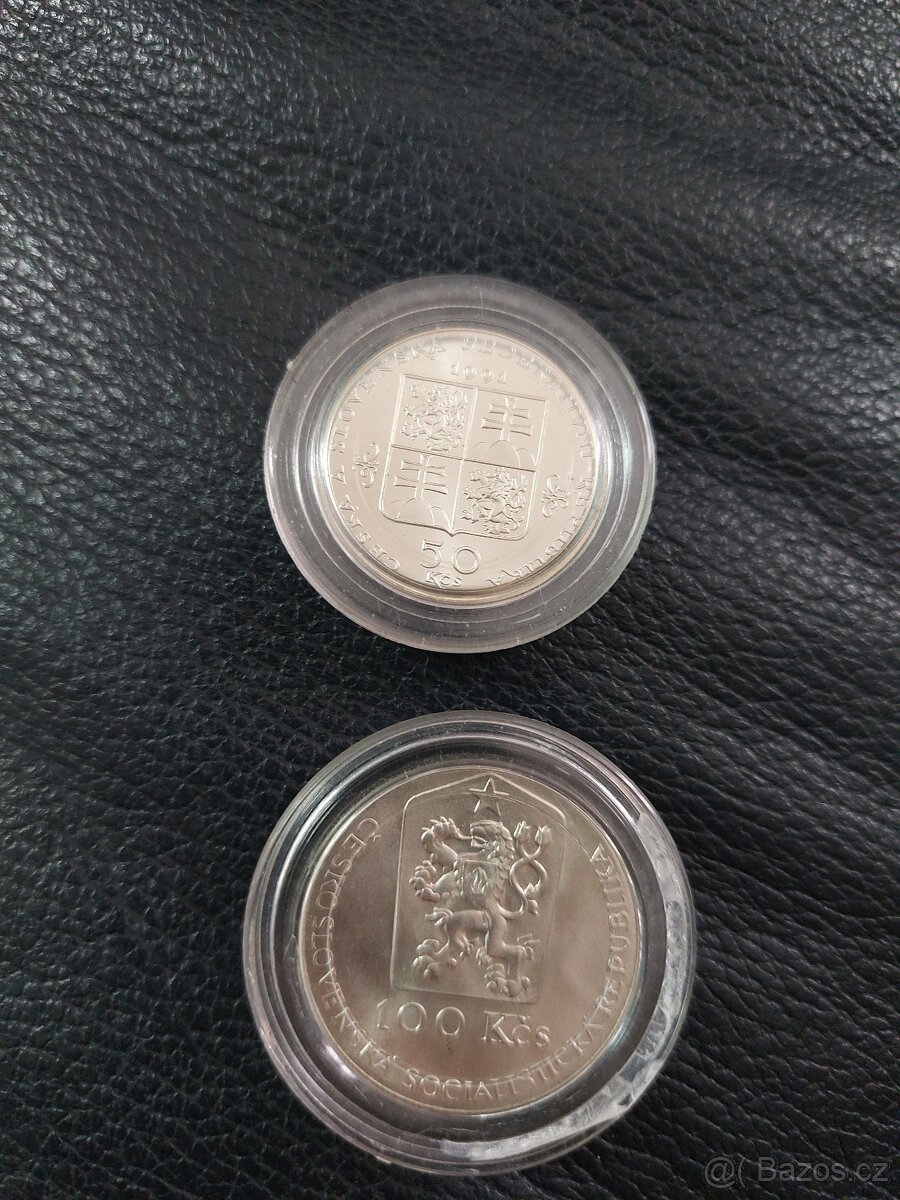 Dvě stříbrné pamětní mince Jan Kupecký a Mariánské lázně - 5