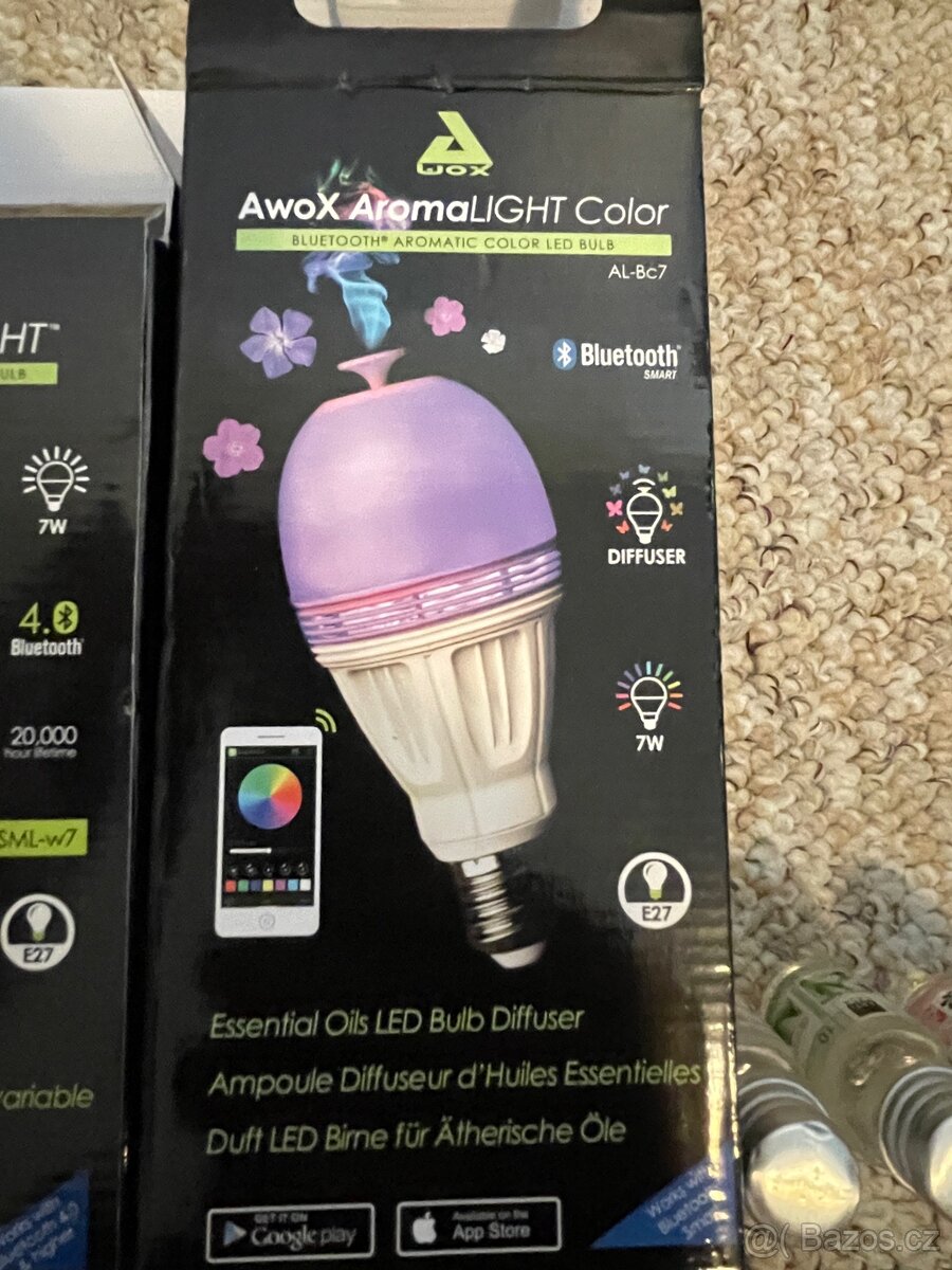 LED BT žárovky Smart Light E27 Awox AromaLIGHT Color difuzér - 5