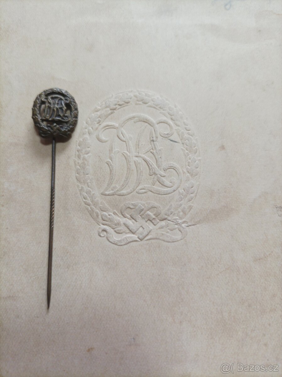 Odznak, miniatura DRL (bronz) + knížka - 5