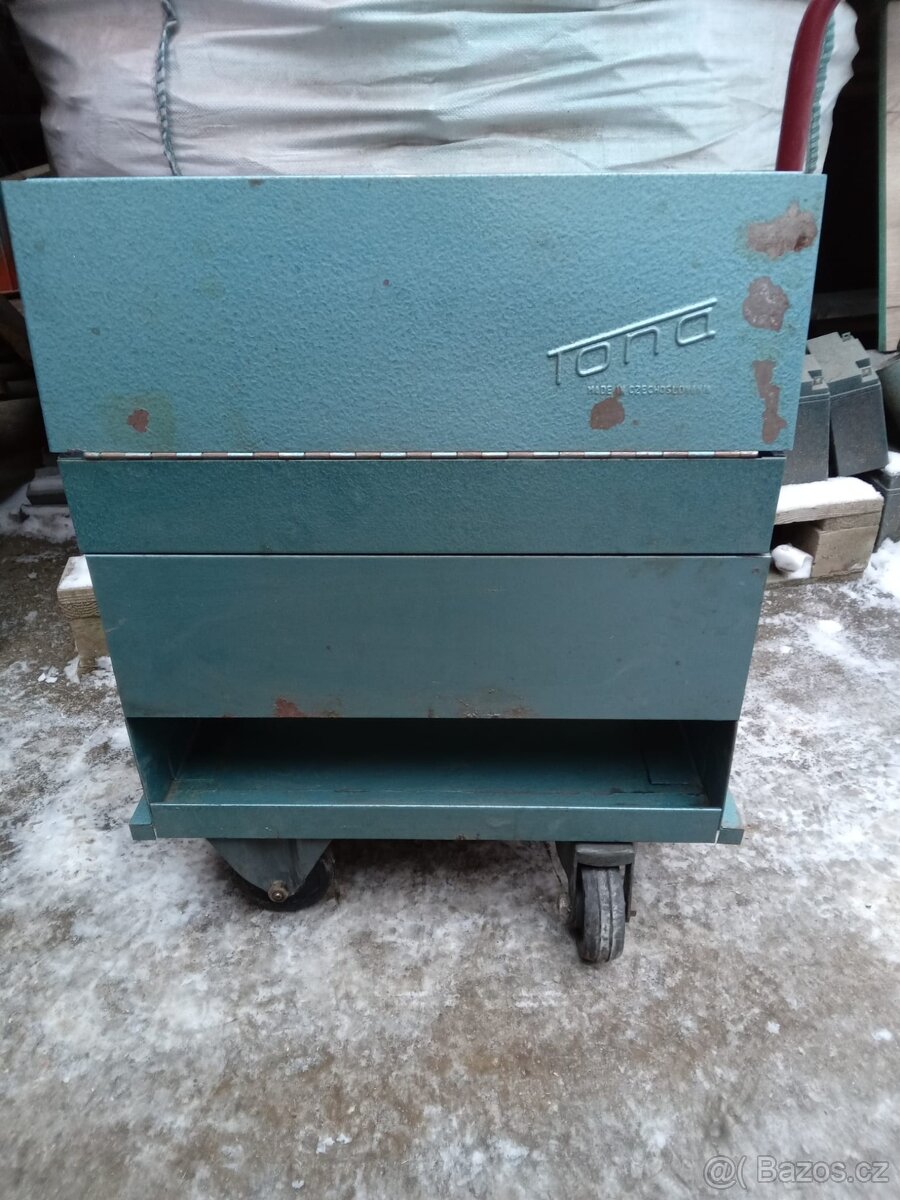 Plechový dílenský vozík zn. Tona - 5