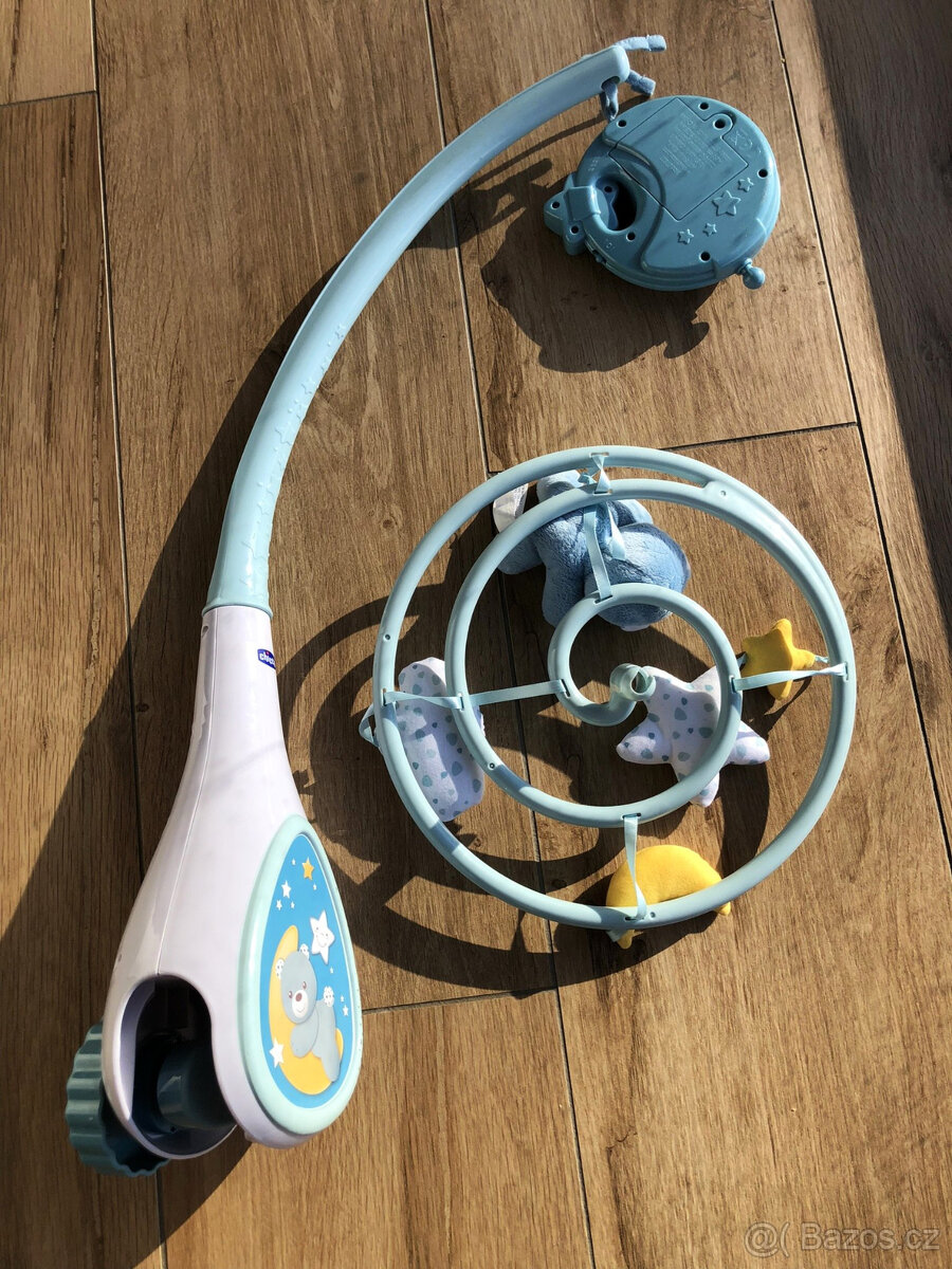 CHICCO kolotoč nad postýlku - modrý - 5