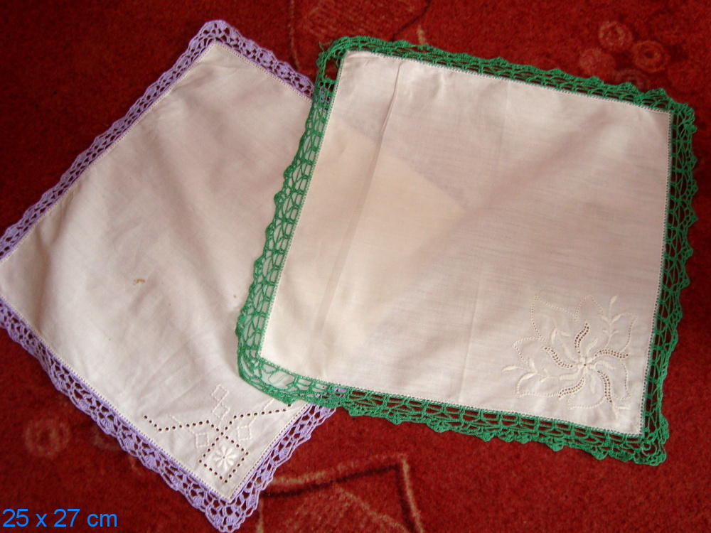 Starožitný textil - dečky, zavinovačka, kapesníčky - 5