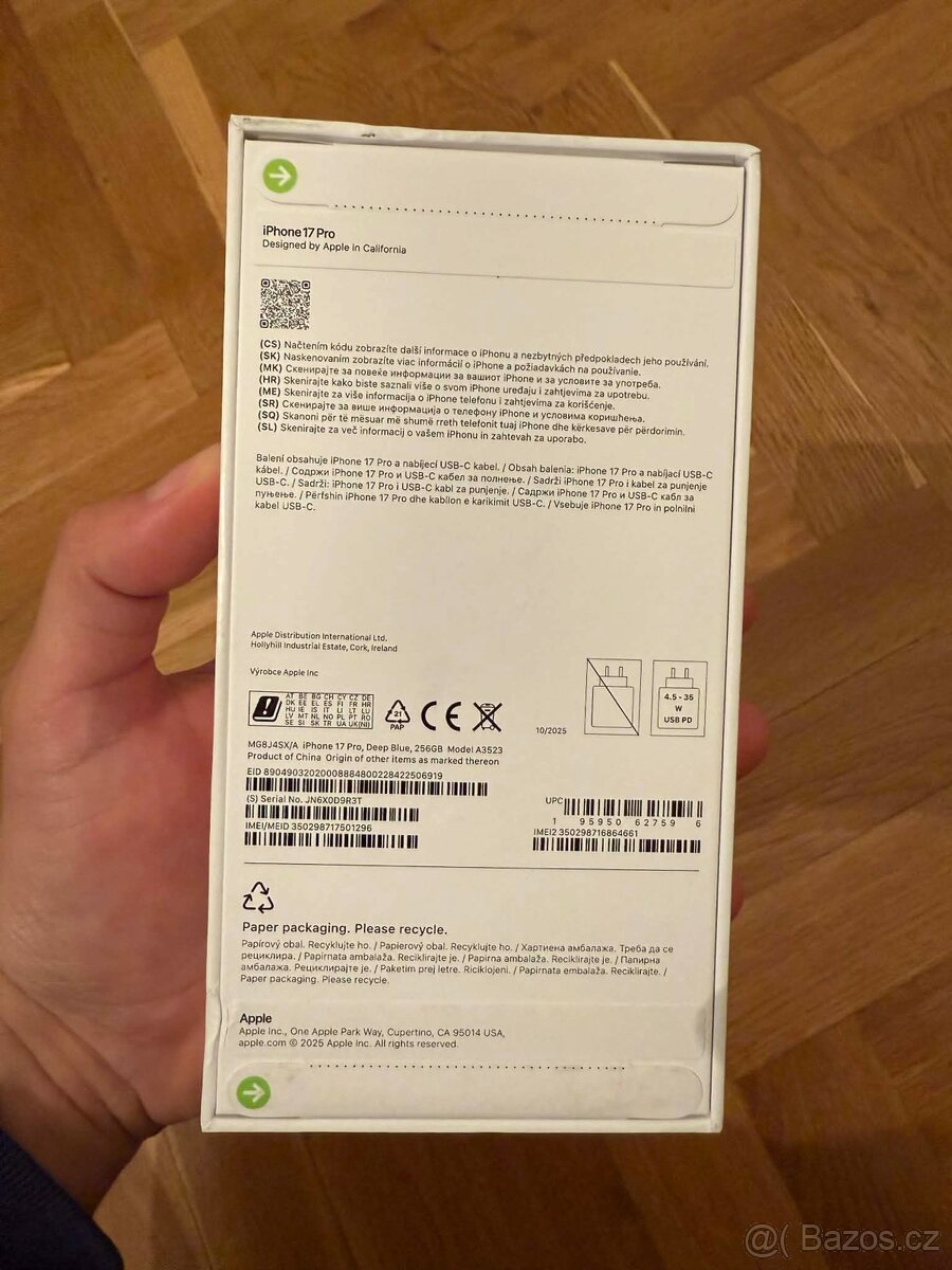 Nový Apple iPhone 17 PRO, 256GB, modrý - 5