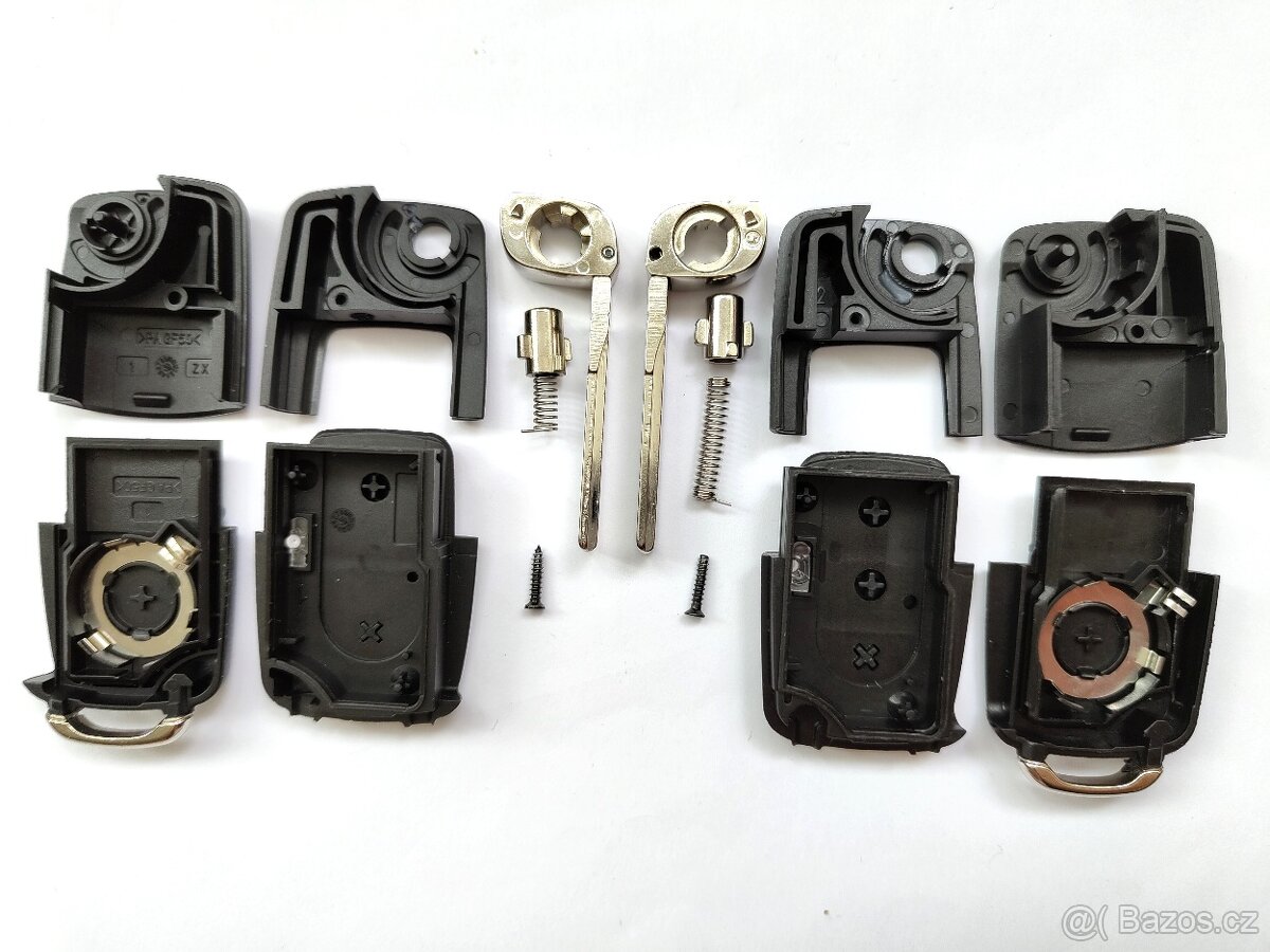 Klíč Škoda Volkswagen Seat 2 / 3 tlačítka. Cena za 1 kus = - 5