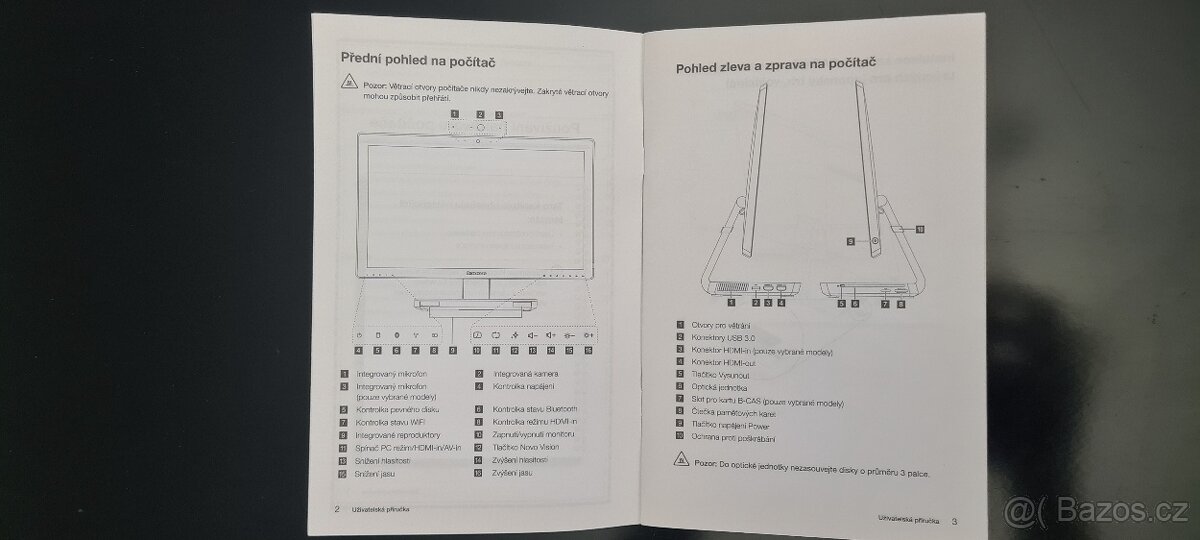 599 - lenovo all-in-one A720 - i7, SSD 1TB, 27" dotykový - 5