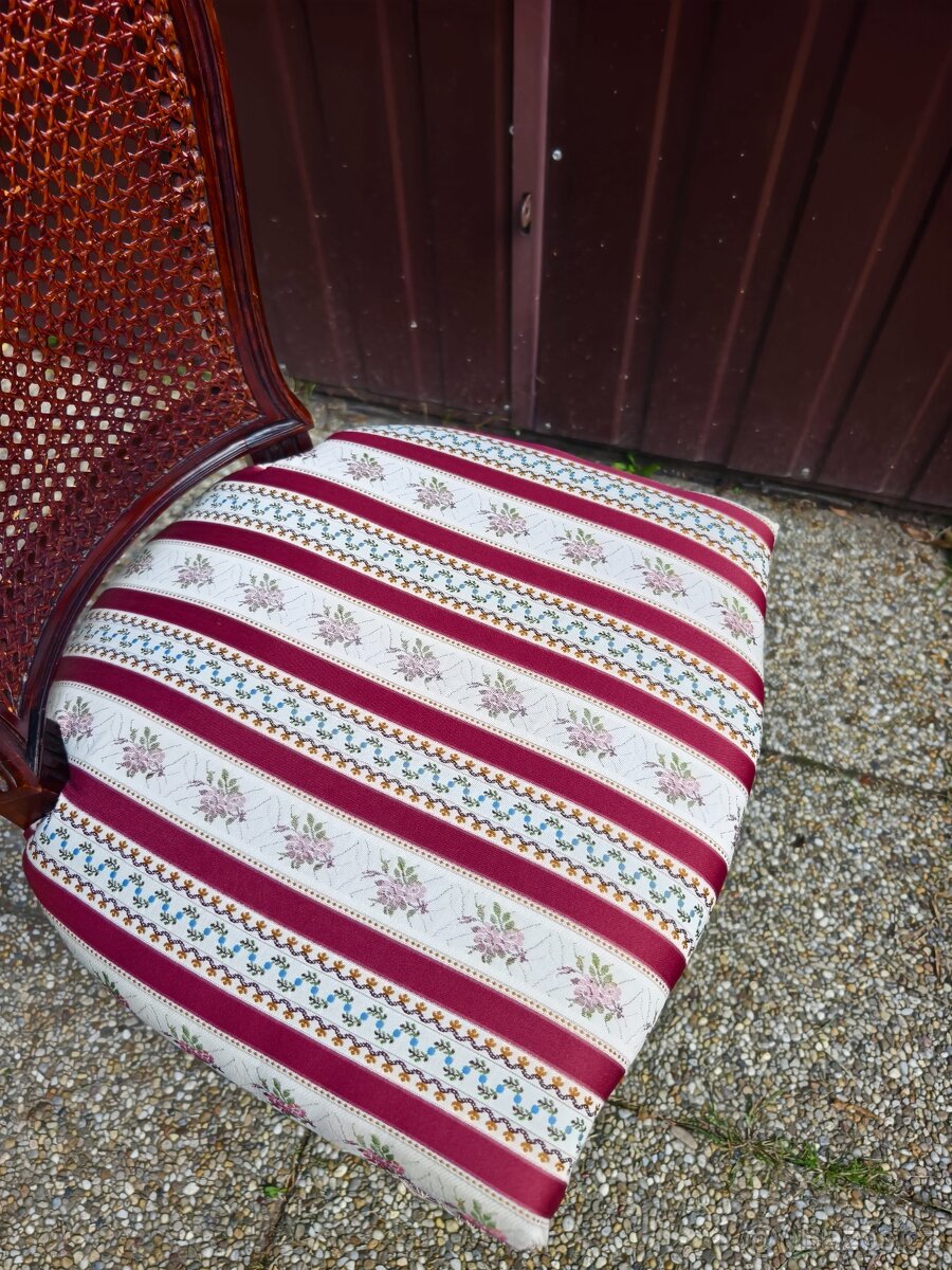 Krásná Starožitná židle s výpletem - 5