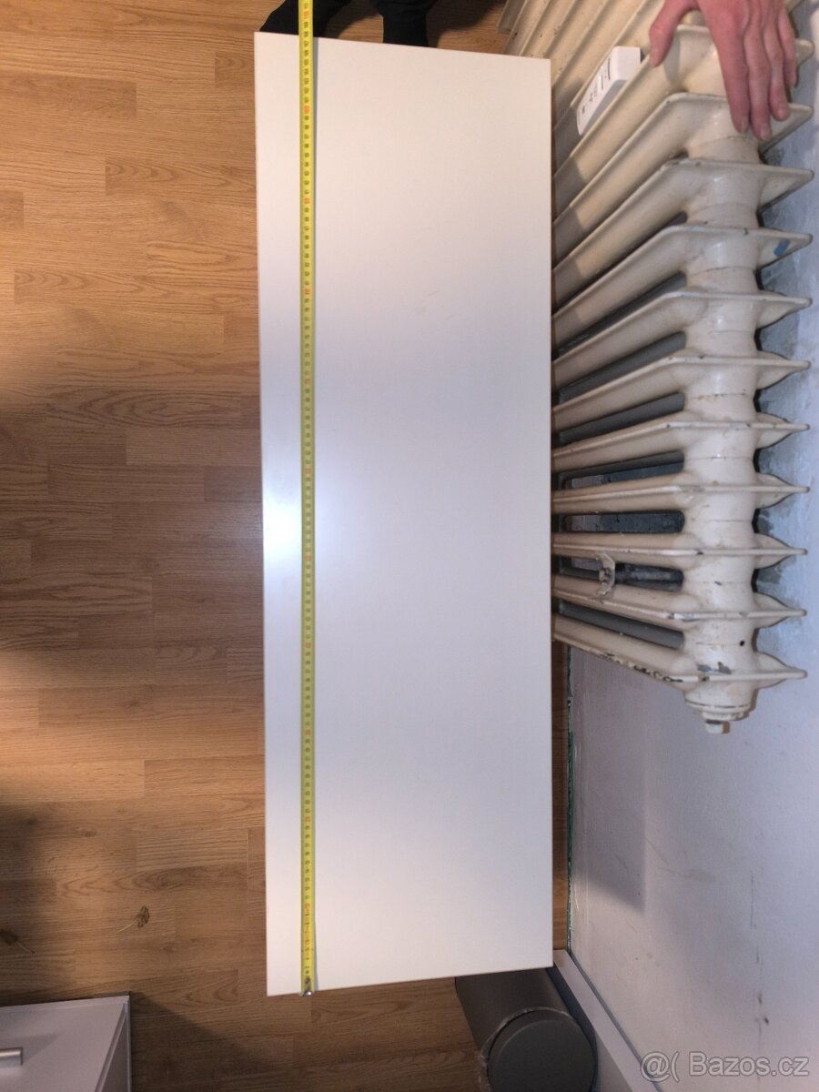 Botník / lavice na boty – bílý s kovovými tyčemi - 5