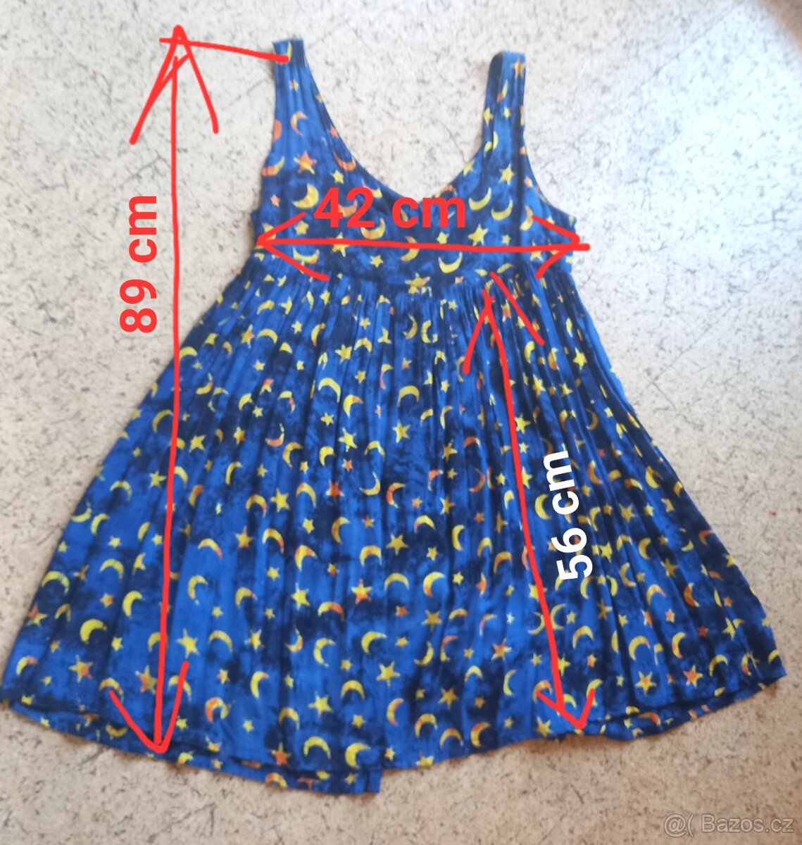 Letní modré šaty - 5