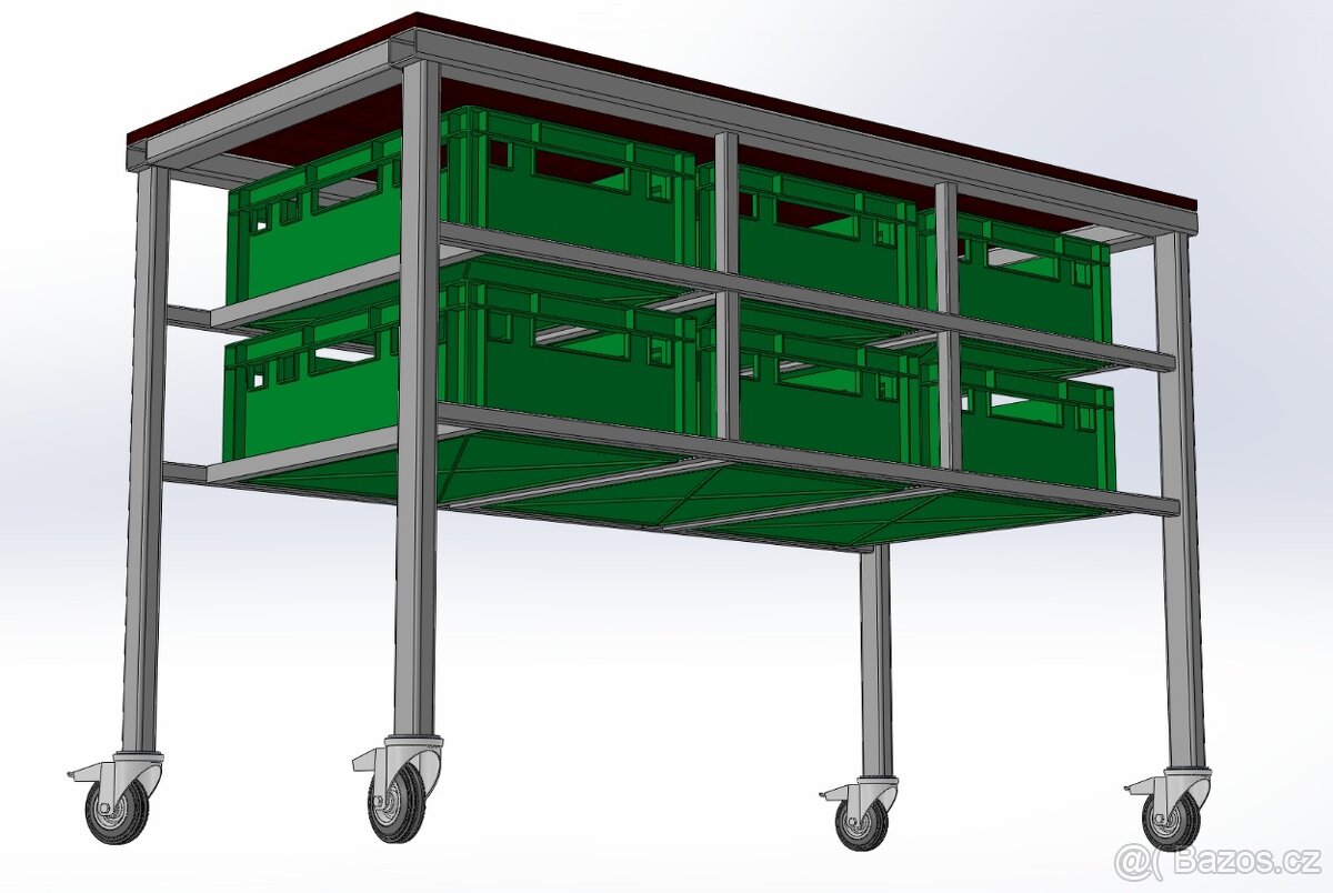 Pojízdný dílenský stůl - ponk - 5
