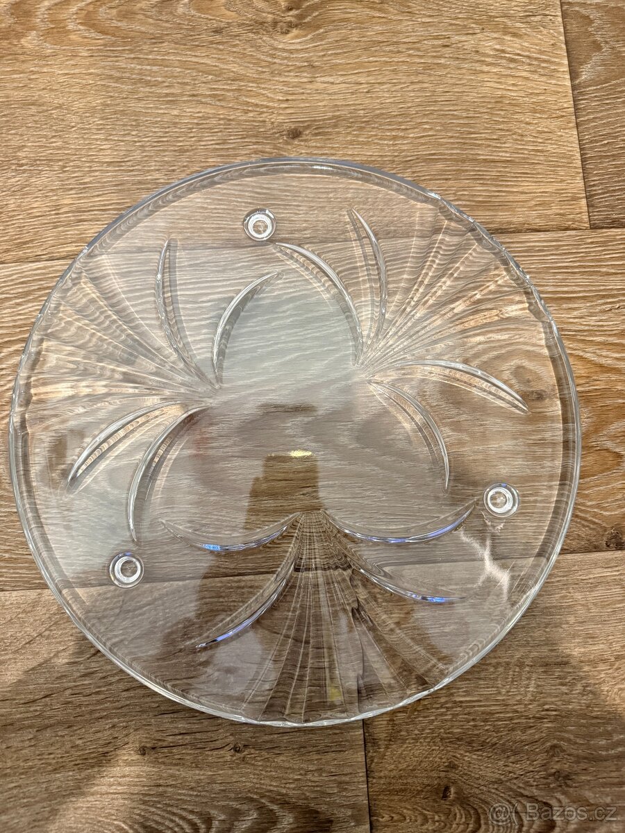 Křišťálová karafa s podnosem - 5