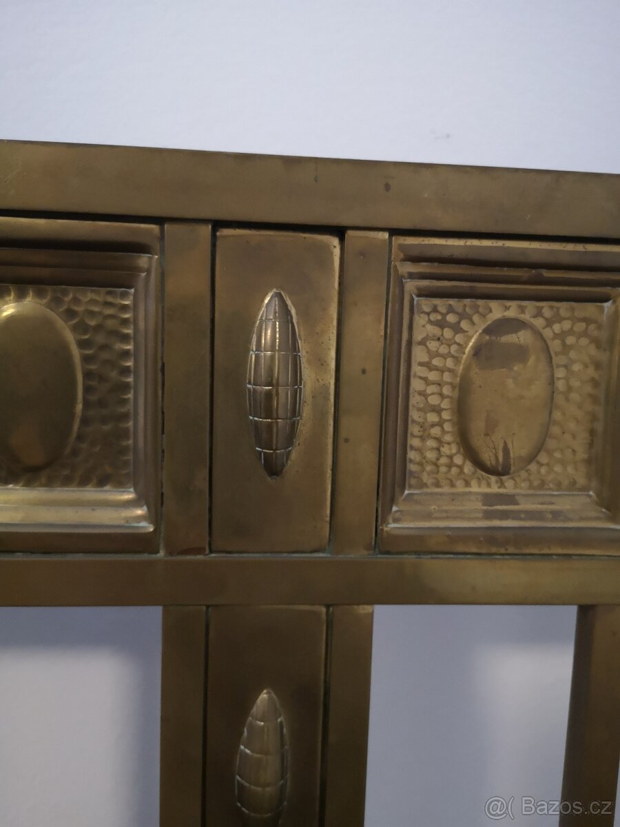 STAROŽITNÁ ZDOBENÁ MOSAZNÁ POSTEL - 5