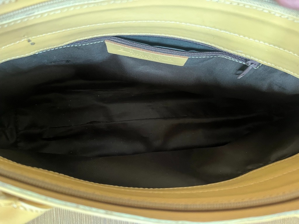 Kabelka kožená béžová - 5