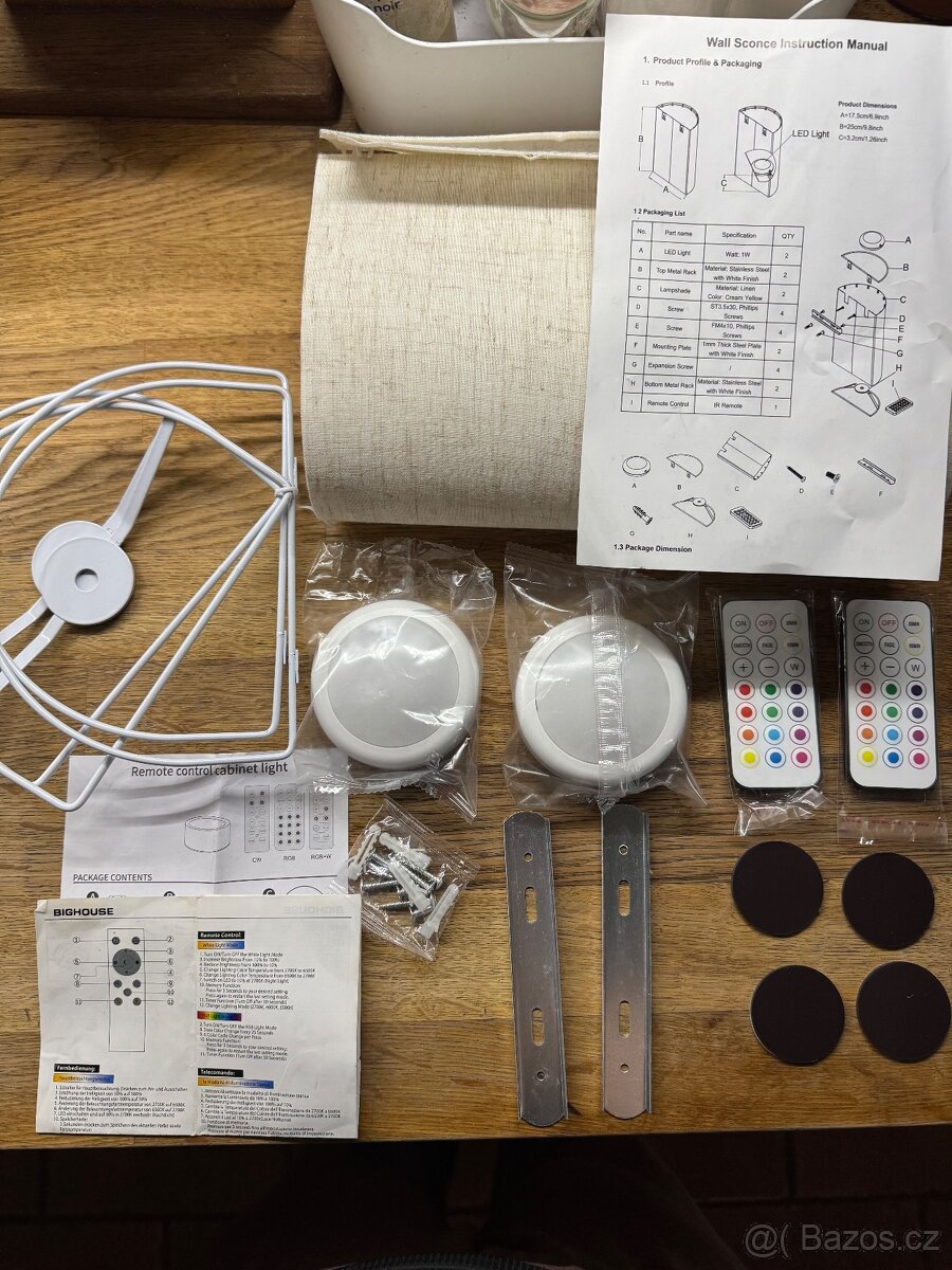 Sada dvou nástěnných LED svítidel - 5