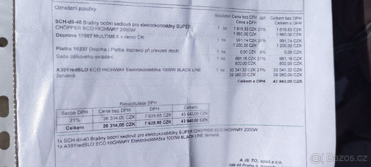 Elektrická koloběžka (motorka) - 5