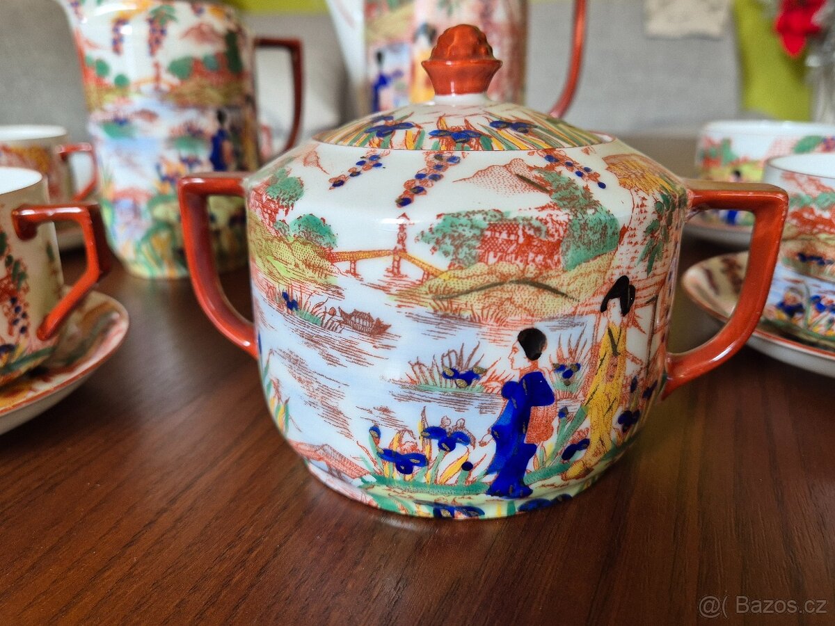 Japonský porcelán - čajový set - 5