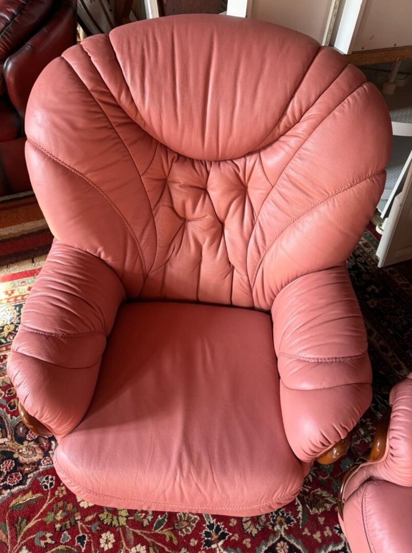 Italská kožená sedačka 3+1+1, 4667 - 5