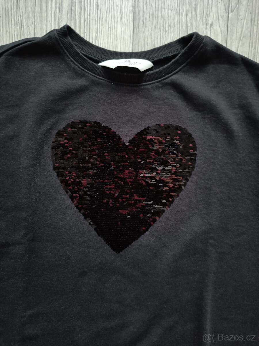 Mikinové šaty vel. 134/140 - 5