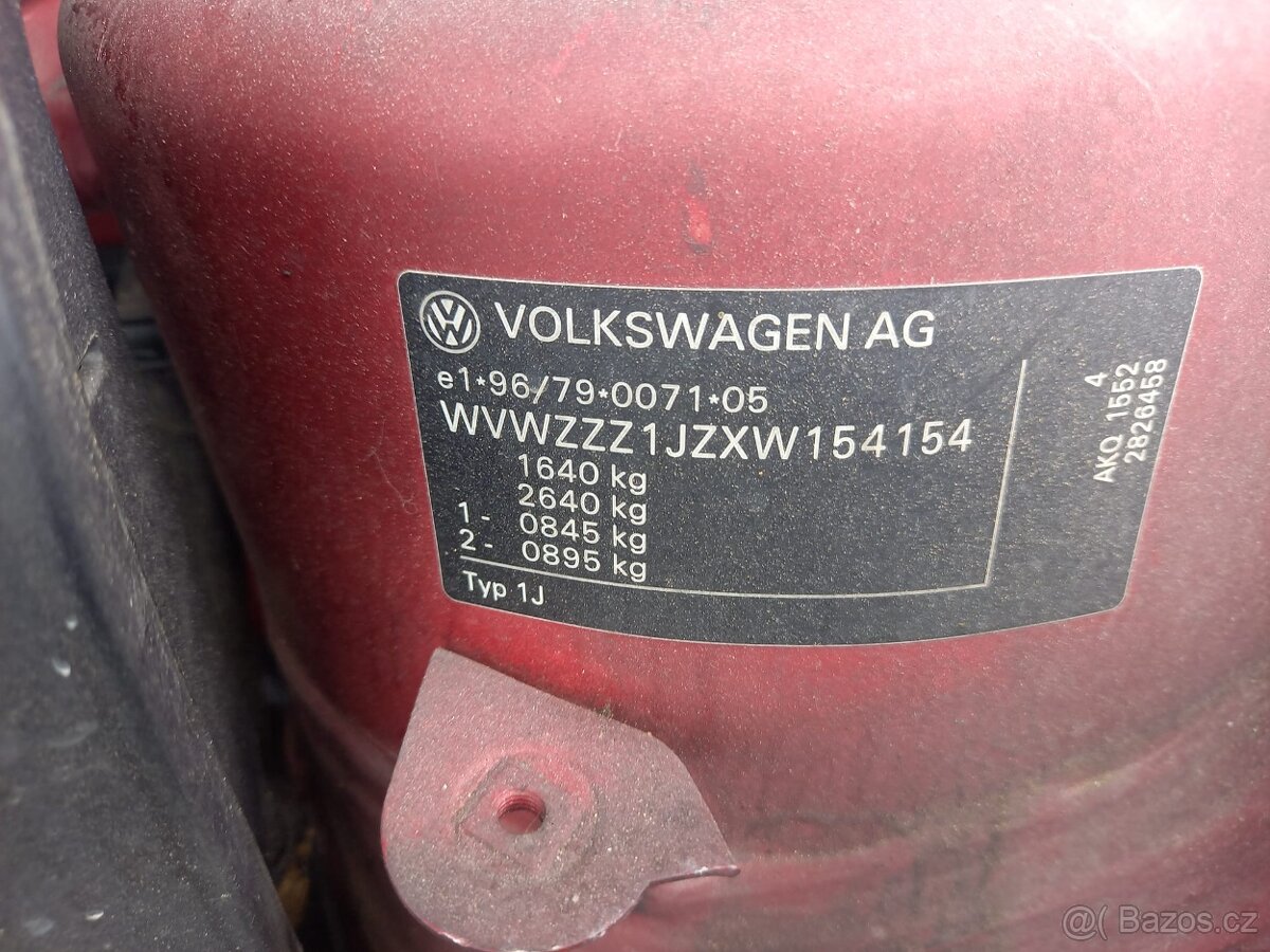 Vw volkswagen golf IV 4 nová stk 1.4i 55kw CEBIA - 5