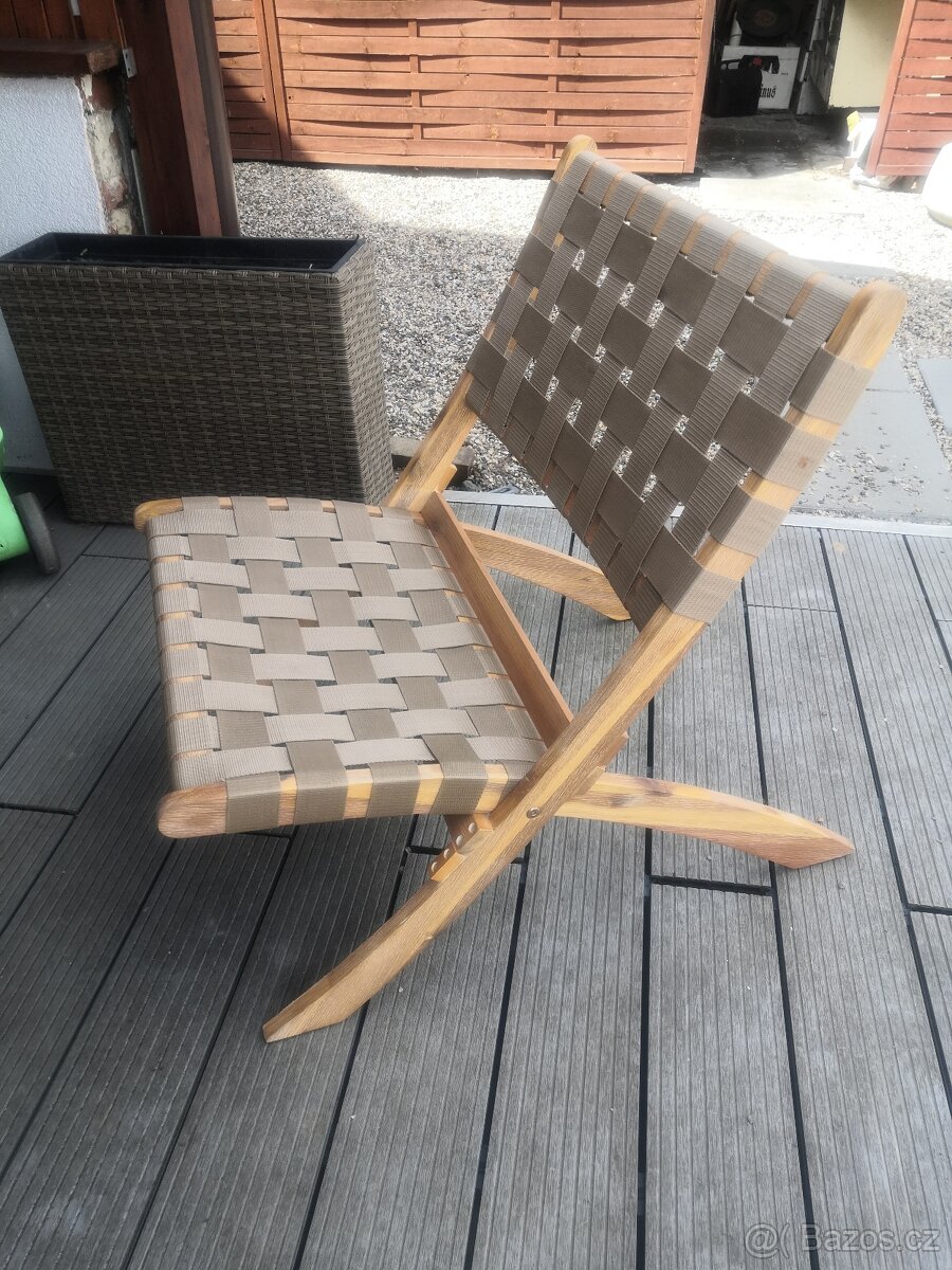 Křeslo zahradní dřevěné - 5