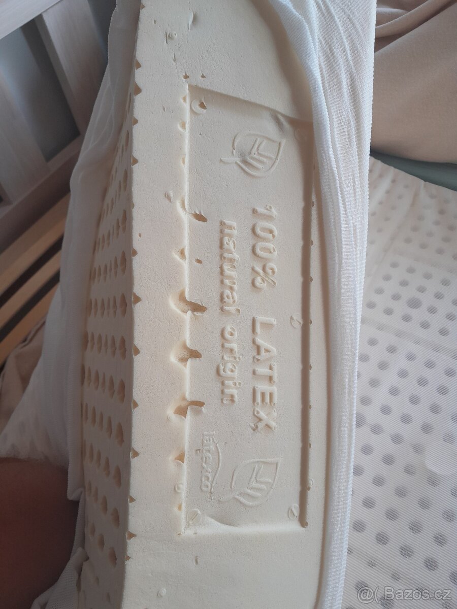 prodám 2x matraci 200x90cm Latex 100% přírodní - 5