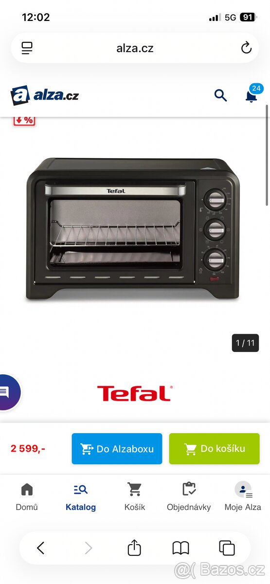 Tefal mini trouba horkovzdušná na pečení - 5