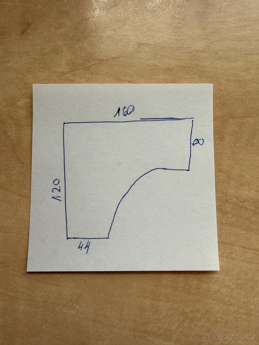Rohový kancelářský psací stůl s kontejnerem - 5