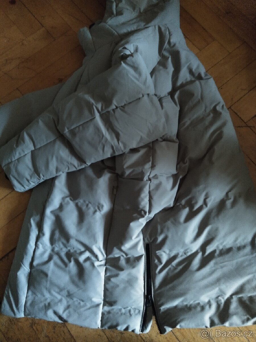 Delší teplá pánská prošívaná bunda s kapucí C&A, vel. XL - 5