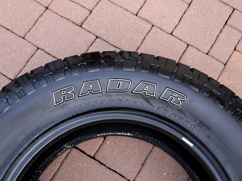 4x 295/65R20 RADAR – TÉMĚŘ NOVÉ– DODGE RAM - 5