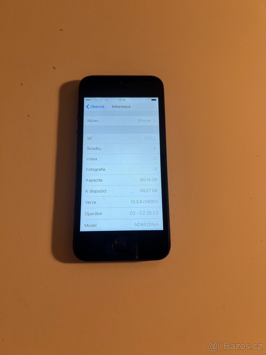 iPhone 5 64Gb Černy v dobrem stavu - 5