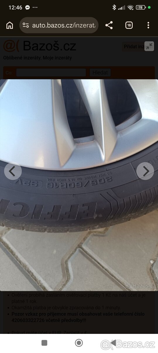 ALU kola 205/60/16 5×112 - 5