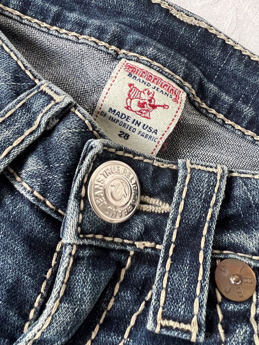 True Religion - dáms. džíny USA, vysoká PC - vel. 28 - 5