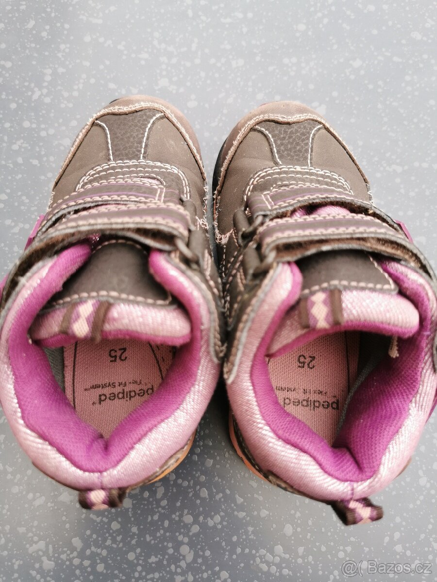 Kotníčkové dětské boty PEDIPED 25, celokožené - 5